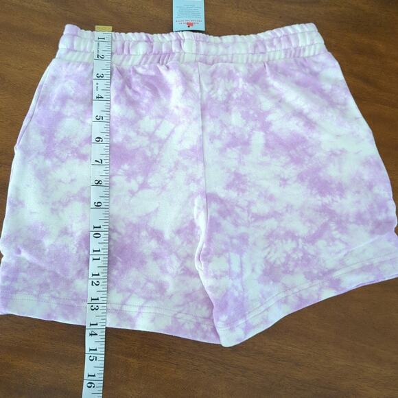 Cat & Jack Girl pull-on Shorts Drawstring Purple Tie-dye Size L NWT - Picture 4 of 6